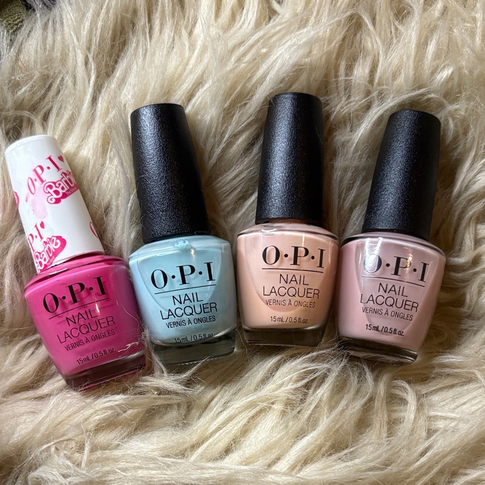 OPI Nail Lacquer Duo - Vibrant Pink and Cool Blue